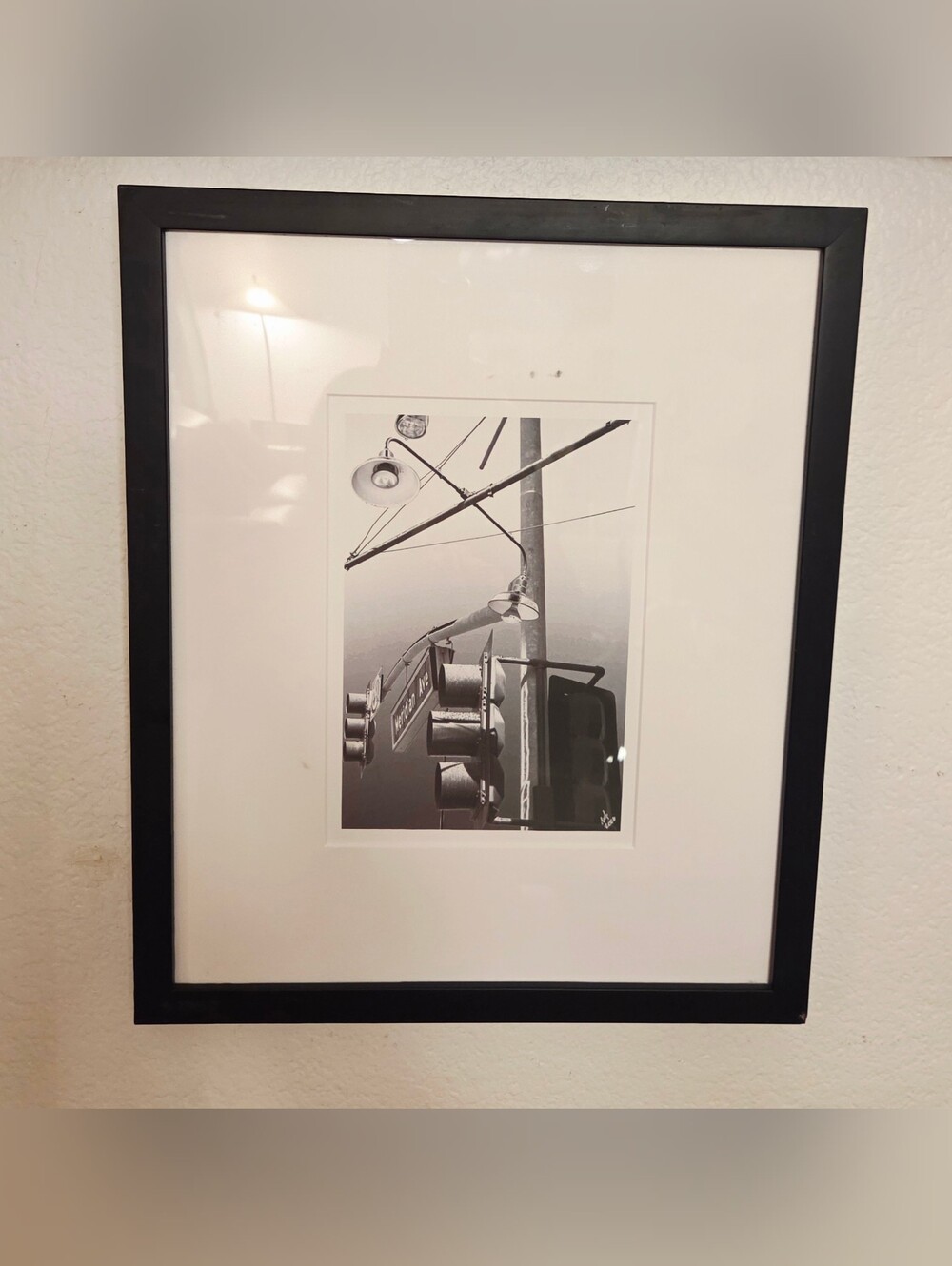 Urban Industrial Print Meridian Ave.Acorn Street Light Frame Pasadena CA 2006
